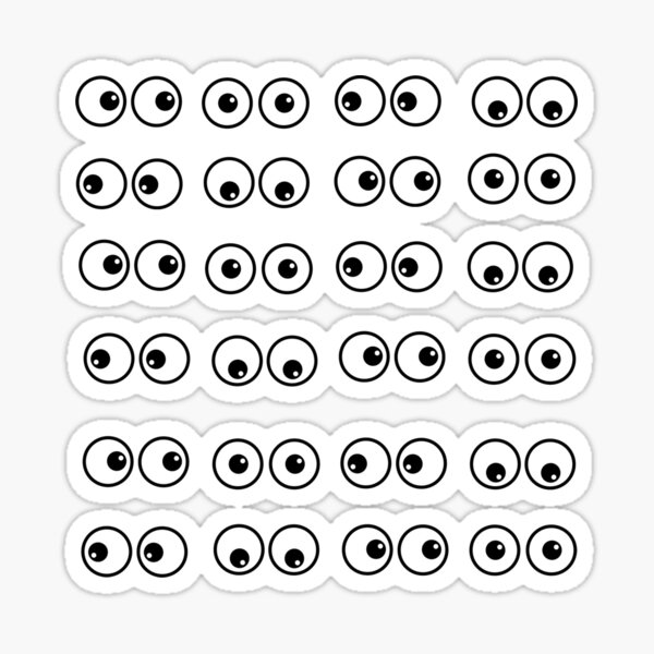 "Cartoon eyes" Sticker for Sale by taure99 Redbubble