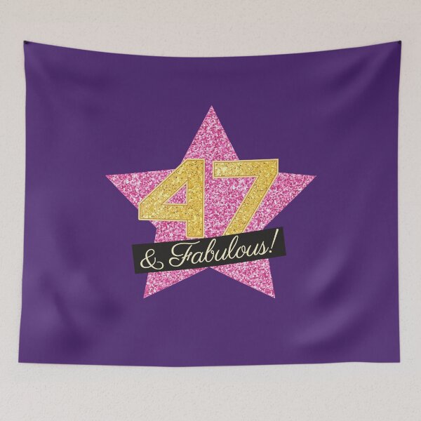 Item preview, 47th Birthday Gifts Women Fabulous - Pink Gold designed and sold by betternotes.