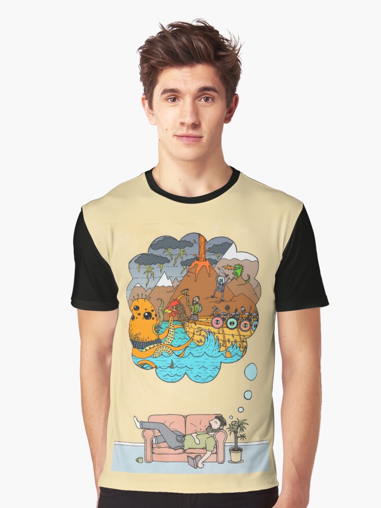 Thumbnail 1 of 5, Graphic T-Shirt, Nap Time designed and sold by JayCougar.