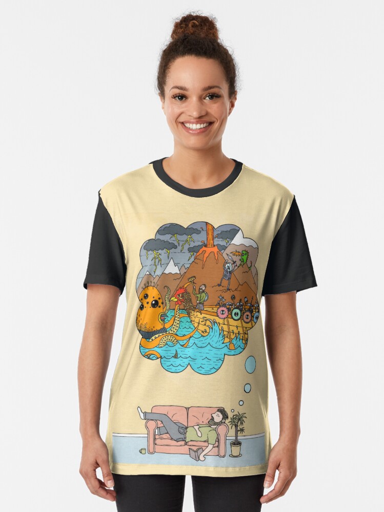 Thumbnail 2 of 5, Graphic T-Shirt, Nap Time designed and sold by JayCougar.