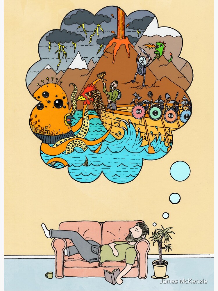 Thumbnail 2 of 2, Art Board Print, Nap Time designed and sold by JayCougar.