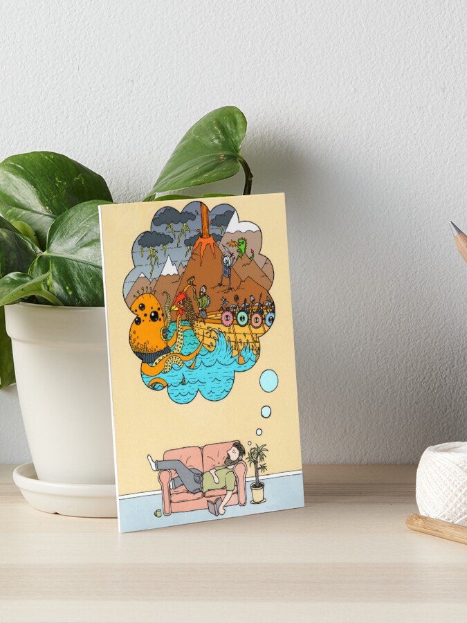 Thumbnail 1 of 2, Art Board Print, Nap Time designed and sold by JayCougar.