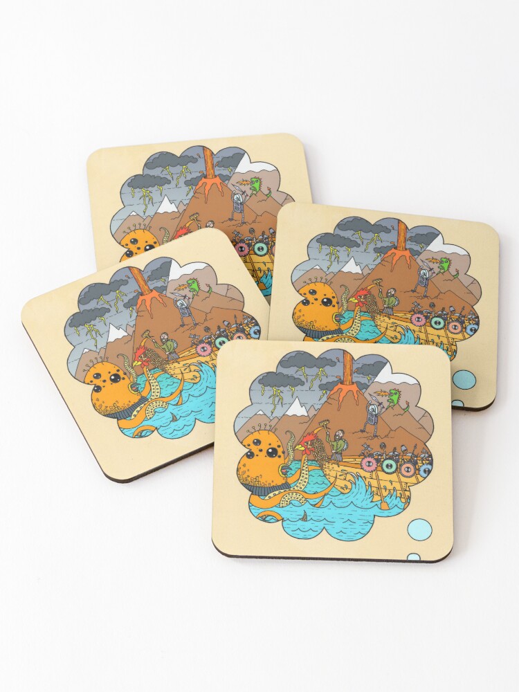 Thumbnail 1 of 5, Coasters (Set of 4), Nap Time designed and sold by JayCougar.