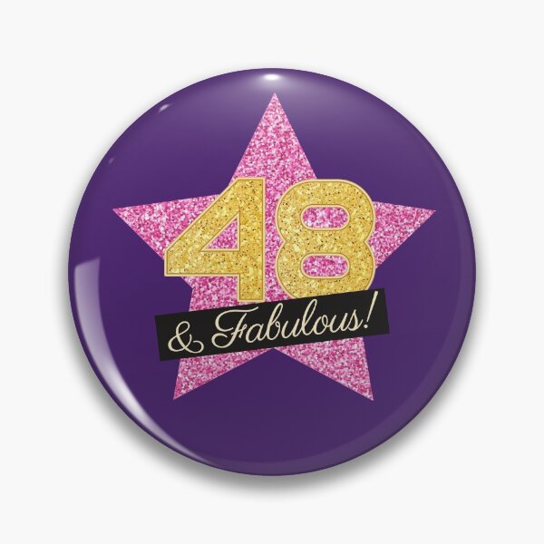 Item preview, 48th Birthday Gifts Women Fabulous - Pink Gold designed and sold by betternotes.