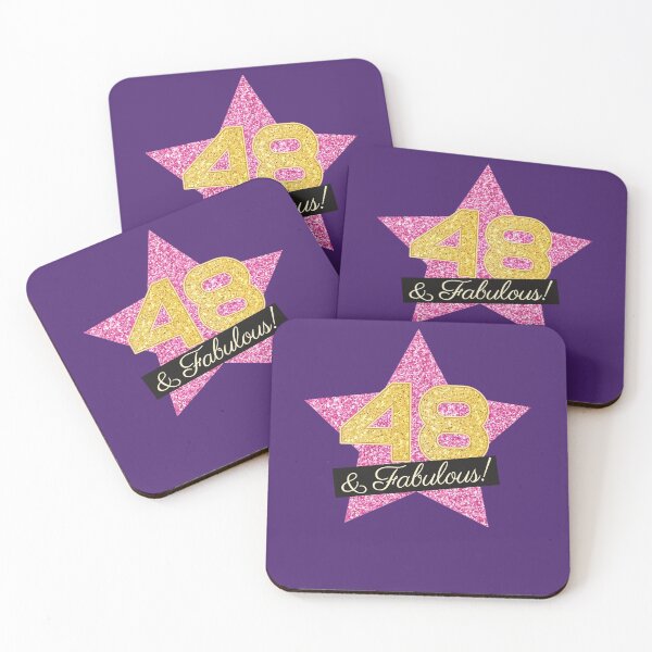 Item preview, 48th Birthday Gifts Women Fabulous - Pink Gold designed and sold by betternotes.