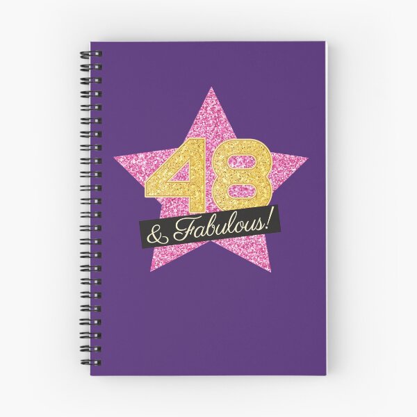 Item preview, 48th Birthday Gifts Women Fabulous - Pink Gold designed and sold by betternotes.