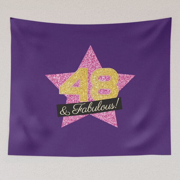 Item preview, 48th Birthday Gifts Women Fabulous - Pink Gold designed and sold by betternotes.
