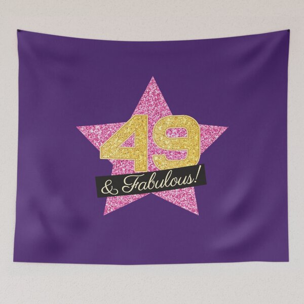 Item preview, 49th Birthday Gifts Women Fabulous - Pink Gold designed and sold by betternotes.
