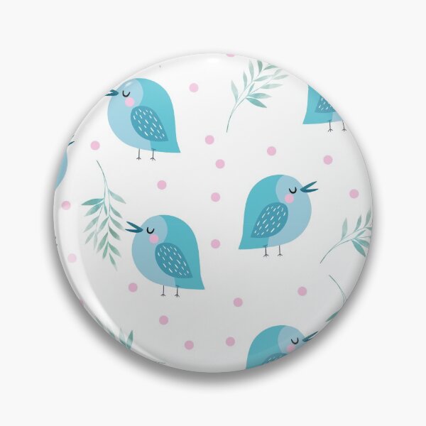 Item preview, Blue bird seamless pattern designed and sold by Ihavemalak.