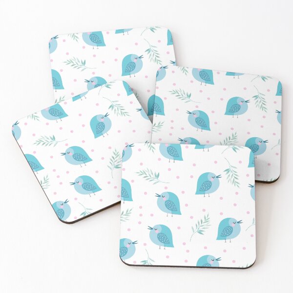 Item preview, Blue bird seamless pattern designed and sold by Ihavemalak.