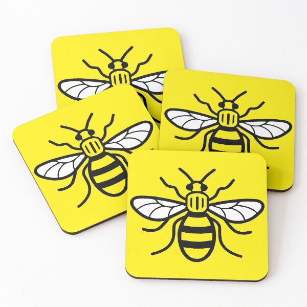 Item preview, Manchester Bee (Yellow) designed and sold by Smiling-sam.