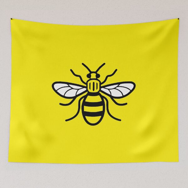 Item preview, Manchester Bee (Yellow) designed and sold by Smiling-sam.