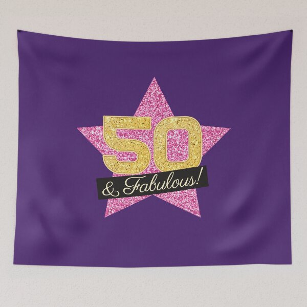 Item preview, 50th Birthday Gifts Women Fabulous - Pink Gold designed and sold by betternotes.