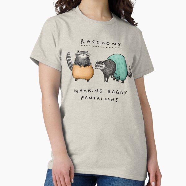 Vista previa del artículo con la obra «Mapaches con pantalones holgados», diseñado y vendido por SophieCorrigan.