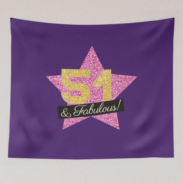 Item preview, 51st Birthday Gifts Women Fabulous - Pink Gold designed and sold by betternotes.