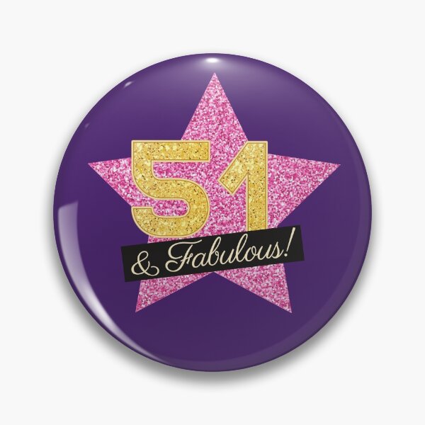 Item preview, 51st Birthday Gifts Women Fabulous - Pink Gold designed and sold by betternotes.