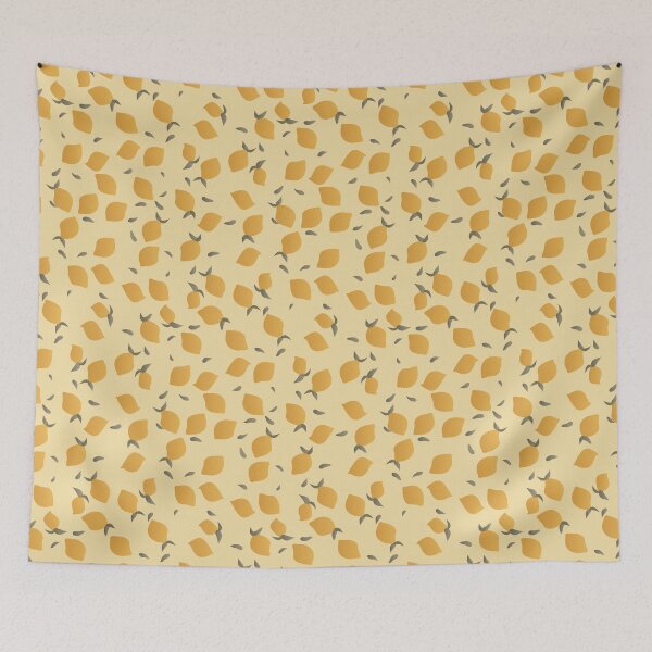 Item preview, Patrón tropical de pomelo en tono amarillo designed and sold by technicolorable_art.