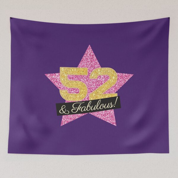 Item preview, 52nd Birthday Gifts Women Fabulous - Pink Gold designed and sold by betternotes.