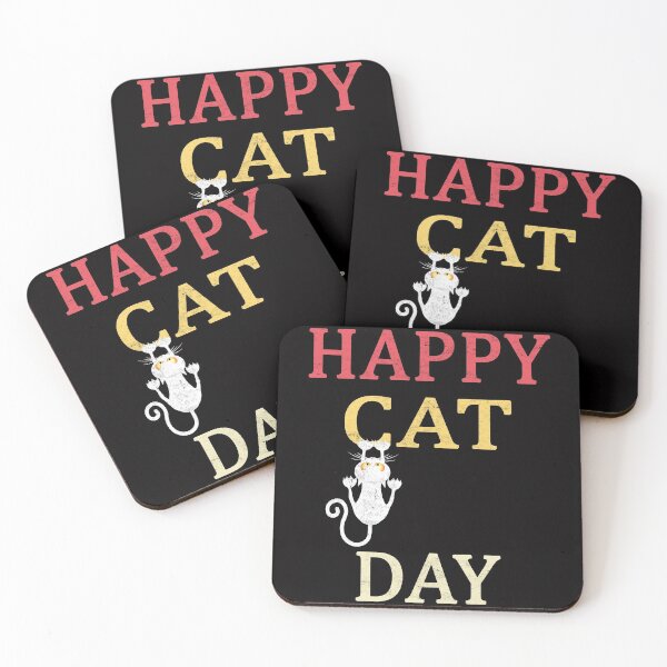 Item preview, HAPPY CAT DAY INTERNATIONAL CAT DAY designed and sold by Andrea Lina.