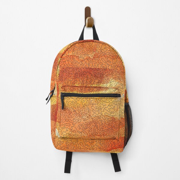 Item preview, The Surface of Mars - Haring Style Abstract Line Pattern Over Watercolor designed and sold by gimmesometees.