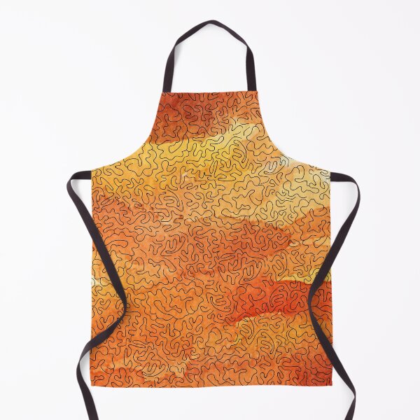 Item preview, The Surface of Mars - Haring Style Abstract Line Pattern Over Watercolor designed and sold by gimmesometees.