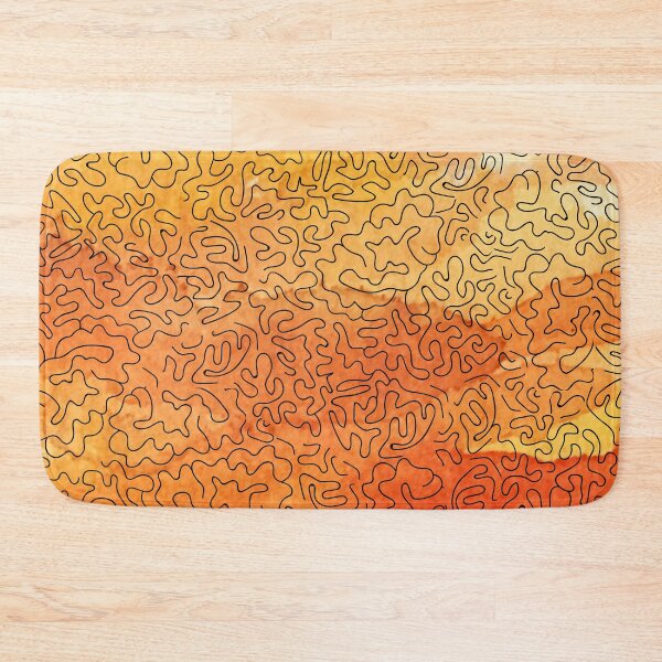 Item preview, The Surface of Mars - Haring Style Abstract Line Pattern Over Watercolor designed and sold by gimmesometees.
