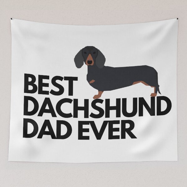 Item preview, Best dachshund dad ever quote Funny dachshund dad saying designed and sold by OneTimeEngineer.