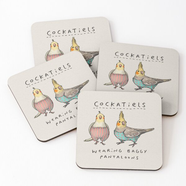 Item preview, Cockatiels Wearing Baggy Pantaloons designed and sold by SophieCorrigan.
