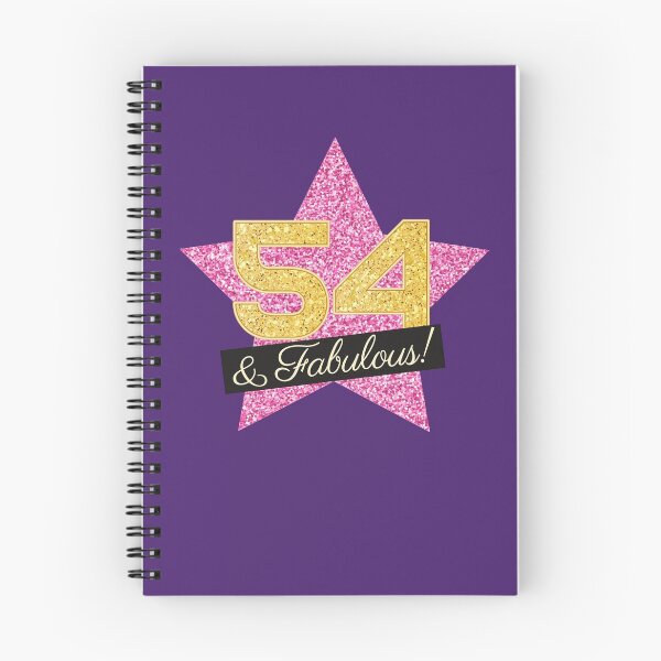 Item preview, 54th Birthday Gifts Women Fabulous - Pink Gold designed and sold by betternotes.