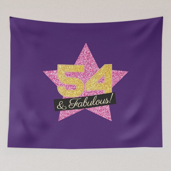 Item preview, 54th Birthday Gifts Women Fabulous - Pink Gold designed and sold by betternotes.