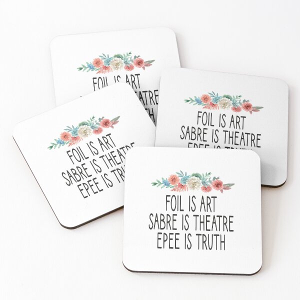 Item preview, Foil Is Art, Sabre Is Theatre, Epee Is Truth / Fencing / funny Fencing / Fencing Gift / Fencing Sport / Fencing Teacher / Fencing Lover Gift floral style designed and sold by Chamssou.