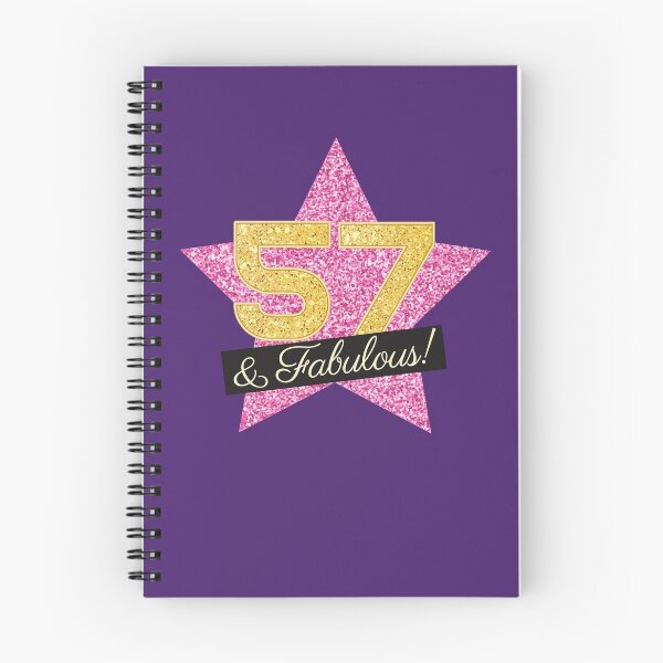 Item preview, 57th Birthday Gifts Women Fabulous - Pink Gold designed and sold by betternotes.