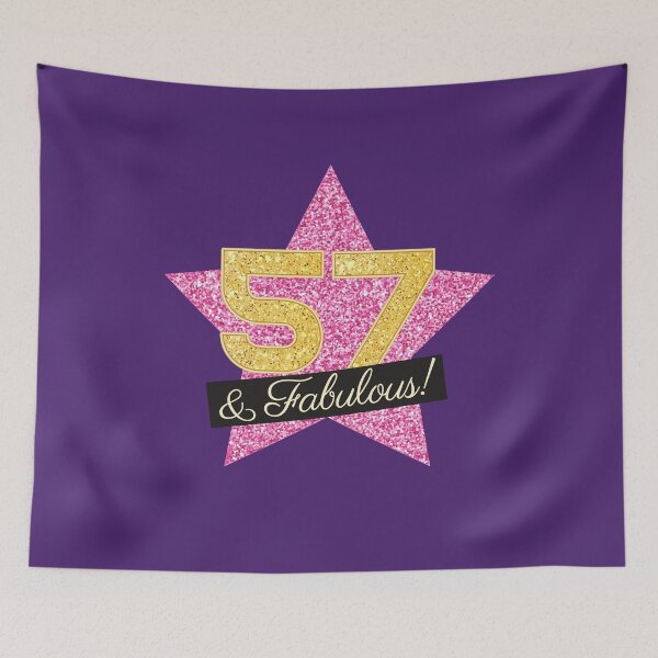 Item preview, 57th Birthday Gifts Women Fabulous - Pink Gold designed and sold by betternotes.