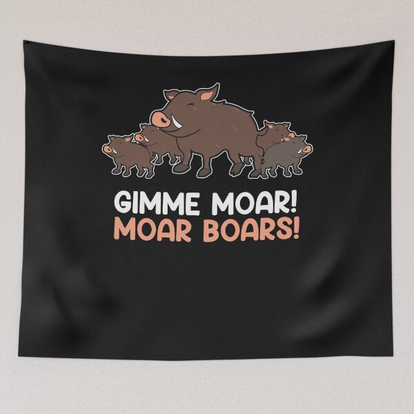 Item preview, Wild boar cartoon comic family cute designed and sold by Imutobi.