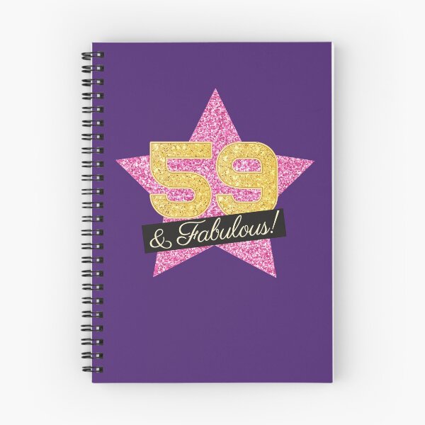 Item preview, 59th Birthday Gifts Women Fabulous - Pink Gold designed and sold by betternotes.