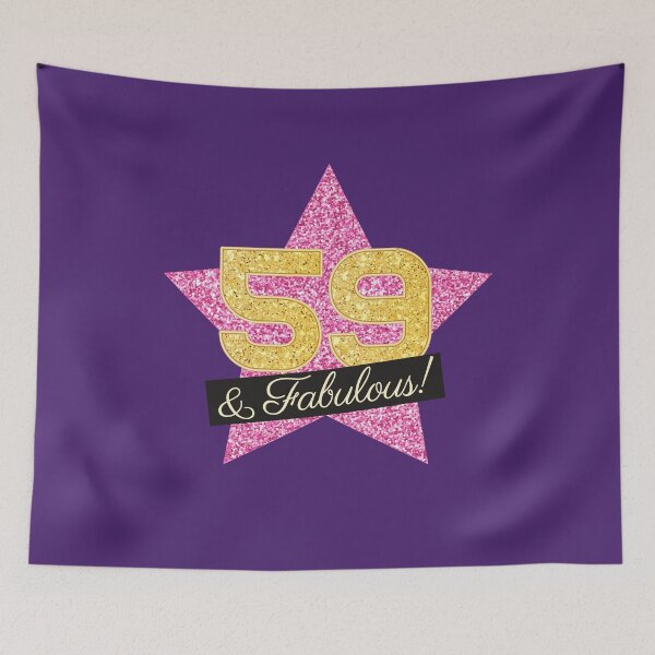 Item preview, 59th Birthday Gifts Women Fabulous - Pink Gold designed and sold by betternotes.