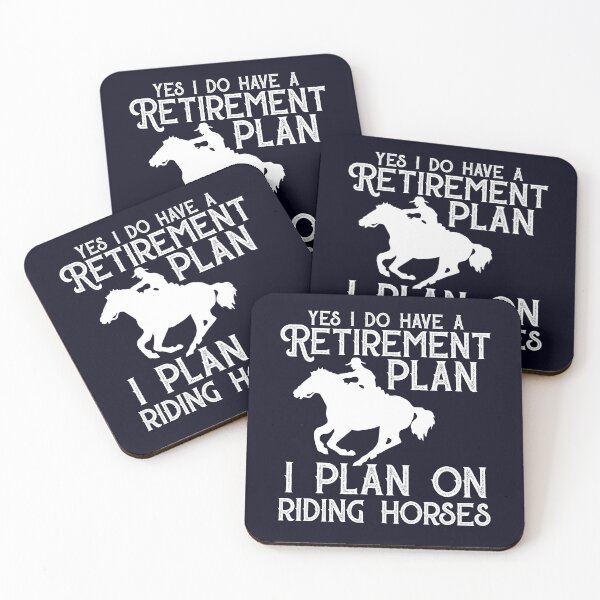 Item preview, Retirement Plan Riding Horses Funny Retire designed and sold by mmos.