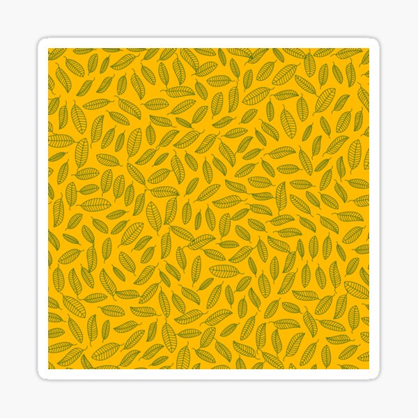 Grass color leaf patterns Sticker