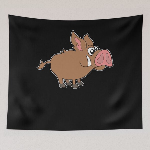 Item preview, Cute wild boar cartoon comic designed and sold by Imutobi.