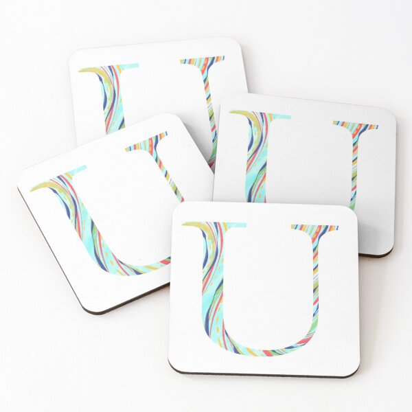 Item preview, ‘U’ Monogram Initials Lettering designed and sold by misterletterman.
