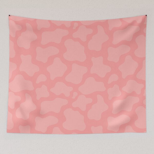 Item preview, Strawberry Cow Pink Print designed and sold by MarzStudio.