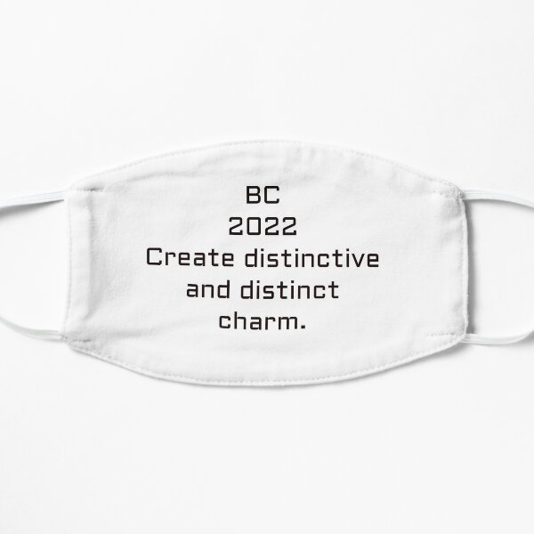 BC. 2022 creates a distinctive and distinct charm. Flat Mask