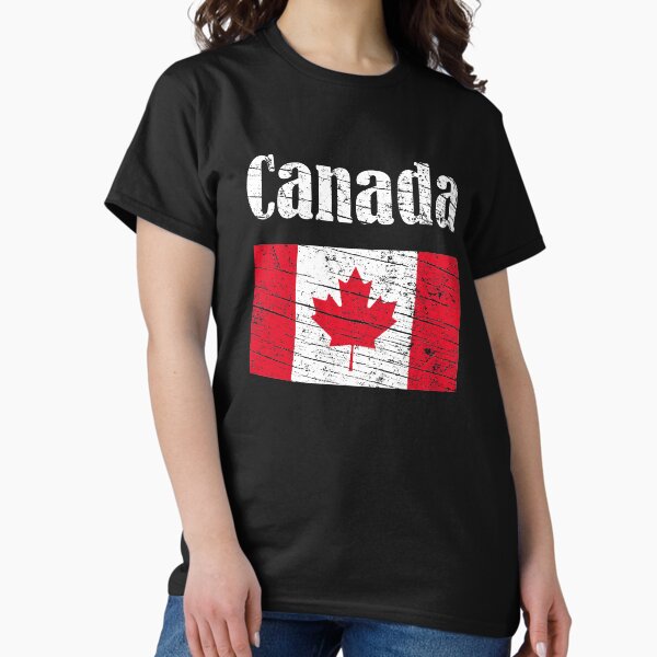Aperçu de l'œuvre  qui aiment le Canada et la culture canadienne.
Ce vêtement vintage n'est qu'un cadeau sur le thème du Canada idéal pour un anniversaire créée et vendue par FunnySunny T-Shirts.