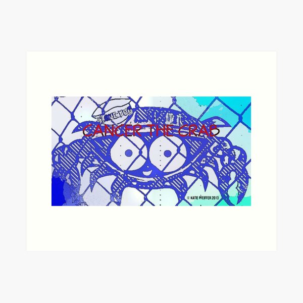 Cancer Crab Design Art Print