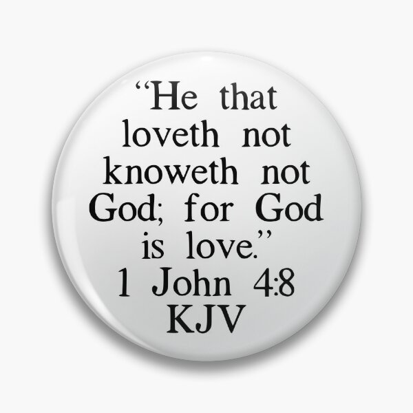 Item preview, 1 John 4:8 KJV designed and sold by IBMClothing.