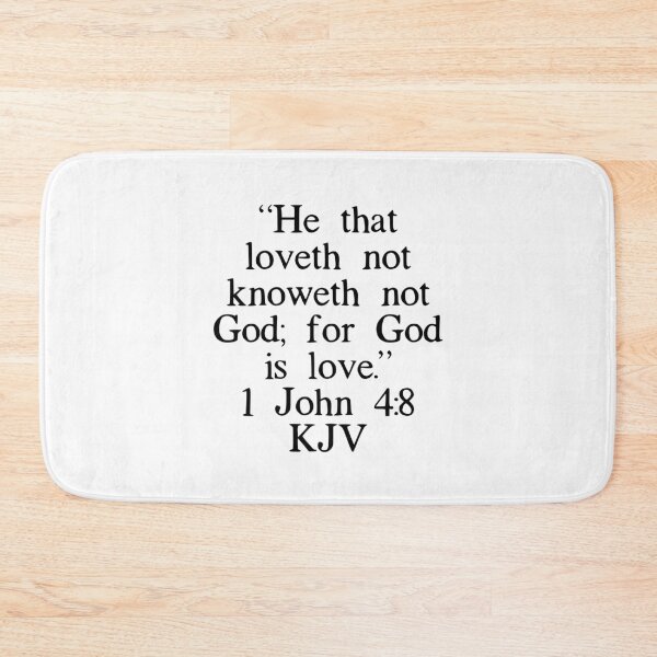 Item preview, 1 John 4:8 KJV designed and sold by IBMClothing.