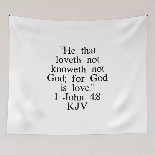Item preview, 1 John 4:8 KJV designed and sold by IBMClothing.