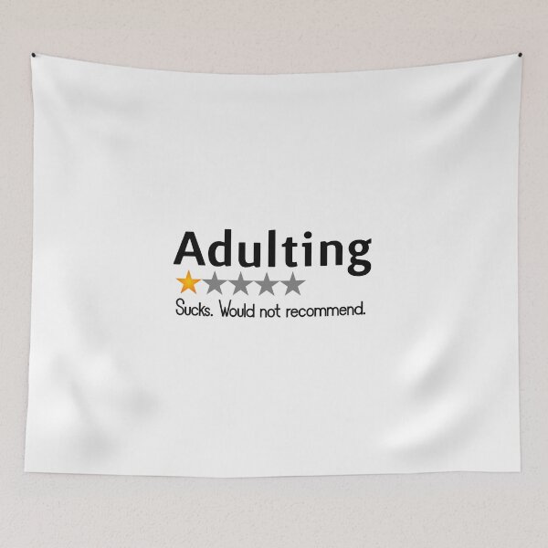 Item preview, Adulting. Sucks. Would not recommend. designed and sold by Finde.