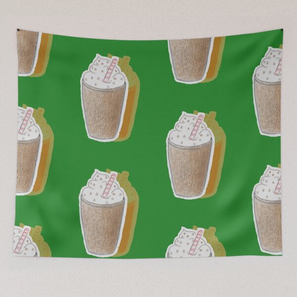 Item preview, Cream coffee with shadow (green) designed and sold by ElmLenonn.