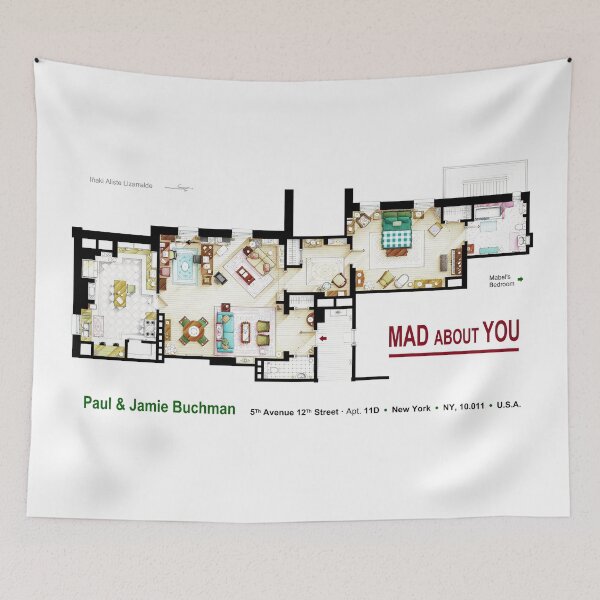 Item preview, Floorplan of the apartment from MAD ABOUT YOU designed and sold by TV Floorplans & More.
